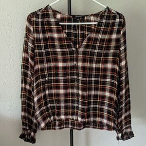 Madewell Flannel Blouse